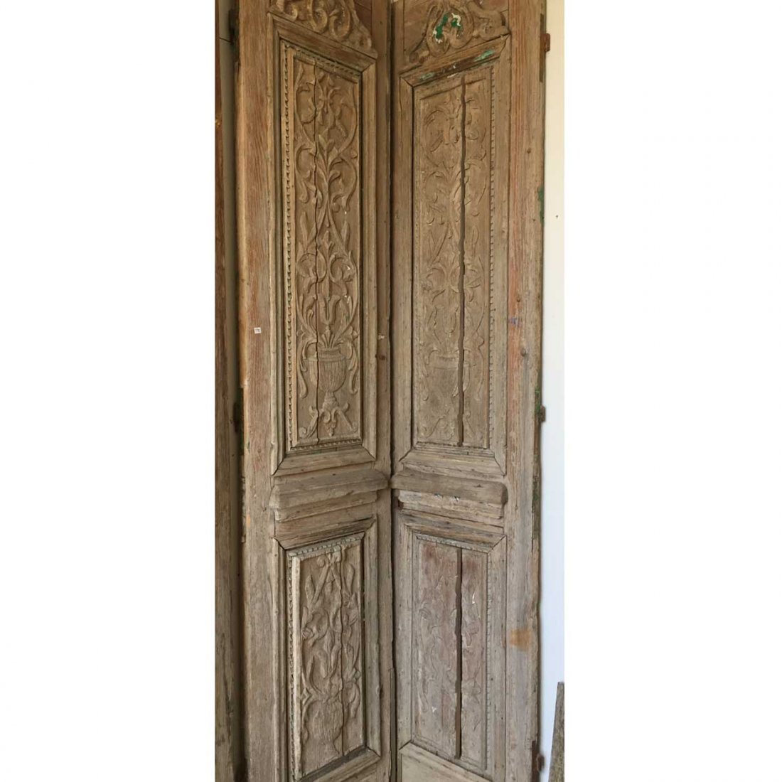 French Carved Pine Double Doors (1 of 2)