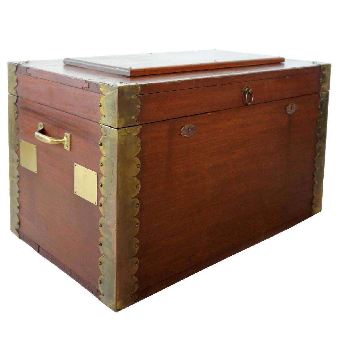 American Brass Mounted Poplar Blanket Chest or Toolbox (1 of 7)