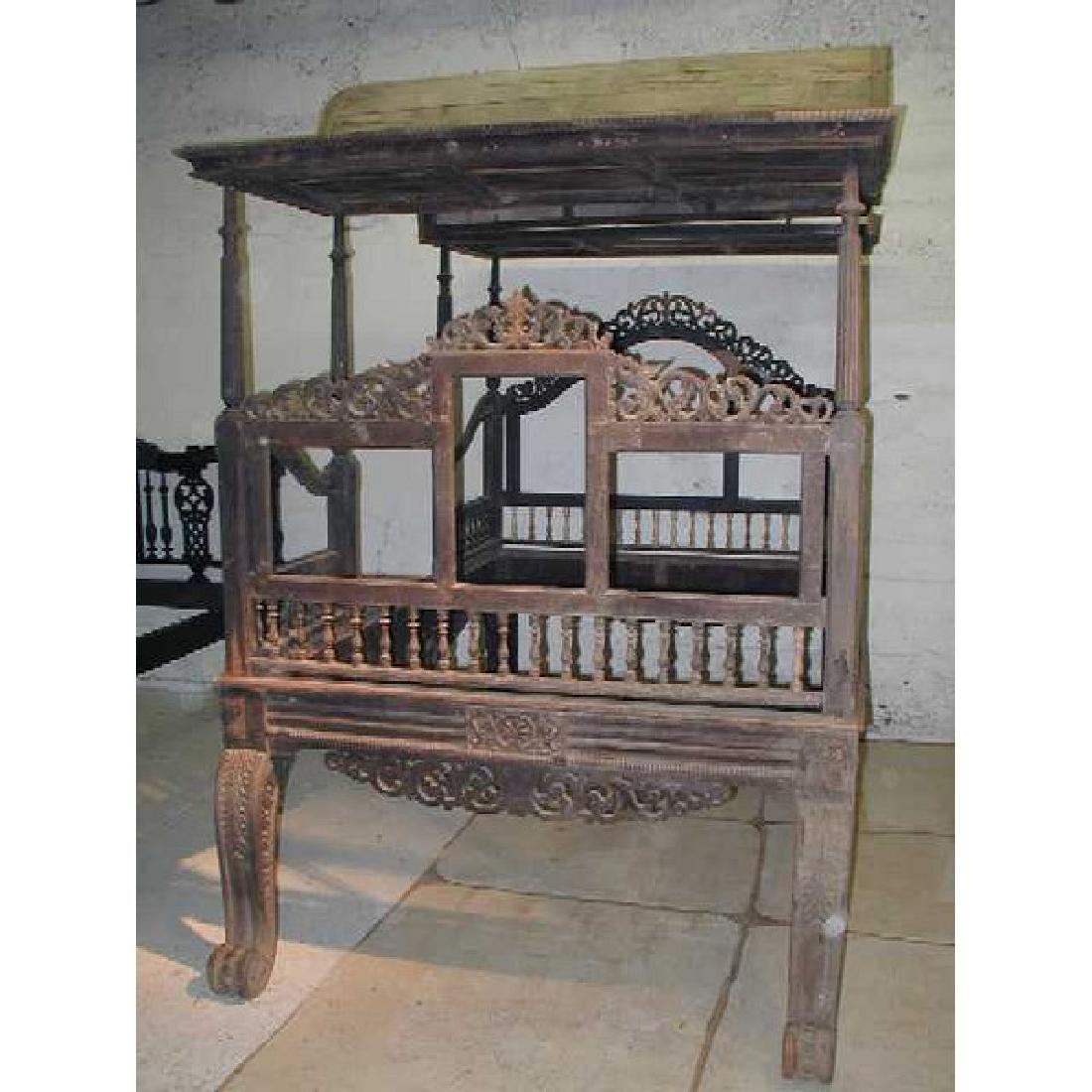 Anglo Indian Regency Period Canopy Bed (1 of 4)