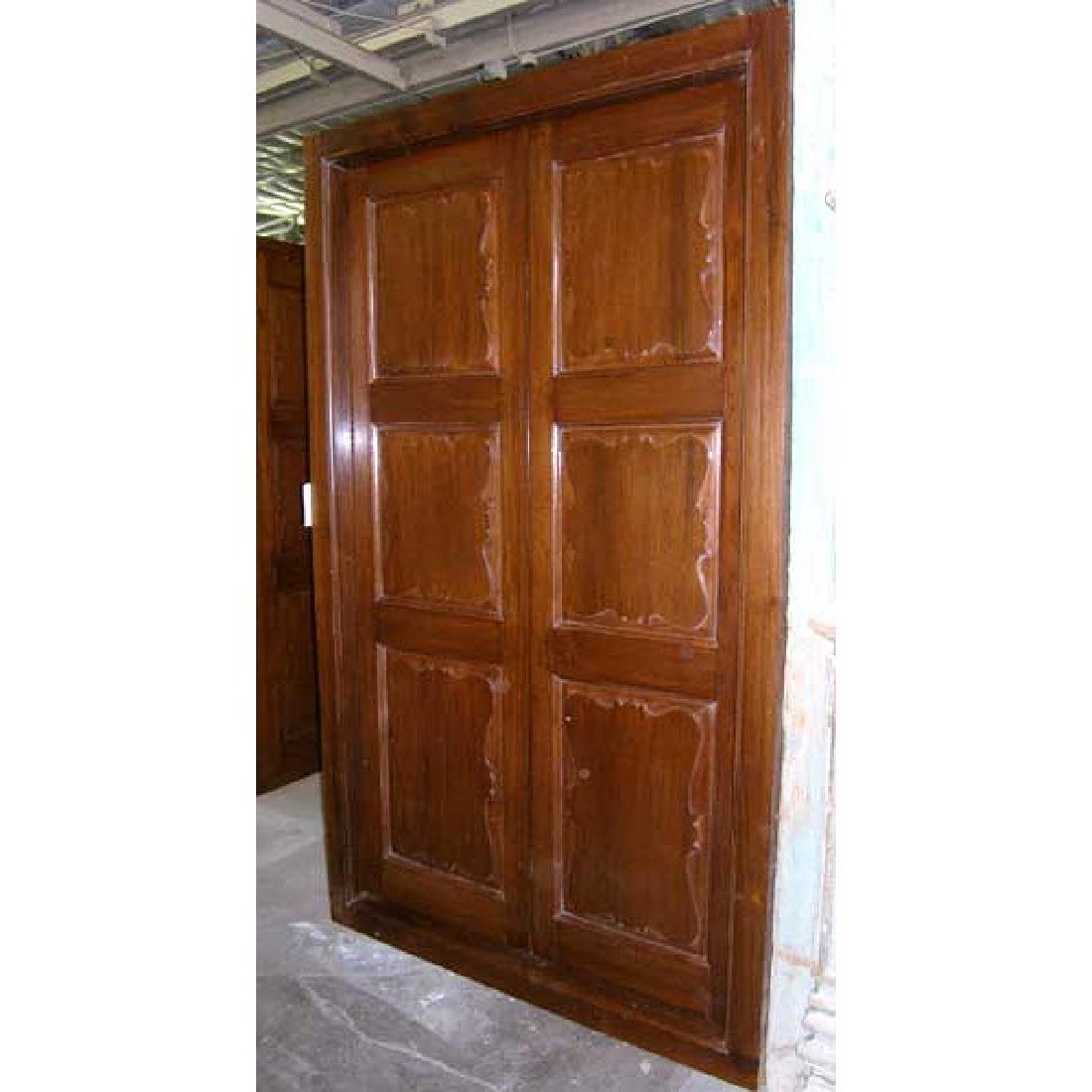 Large Anglo Indian Teak Interior Double Door (1 of 3)