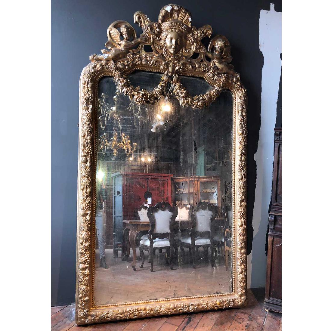 Large English Palace Size Giltwood Mirror (1 of 1)