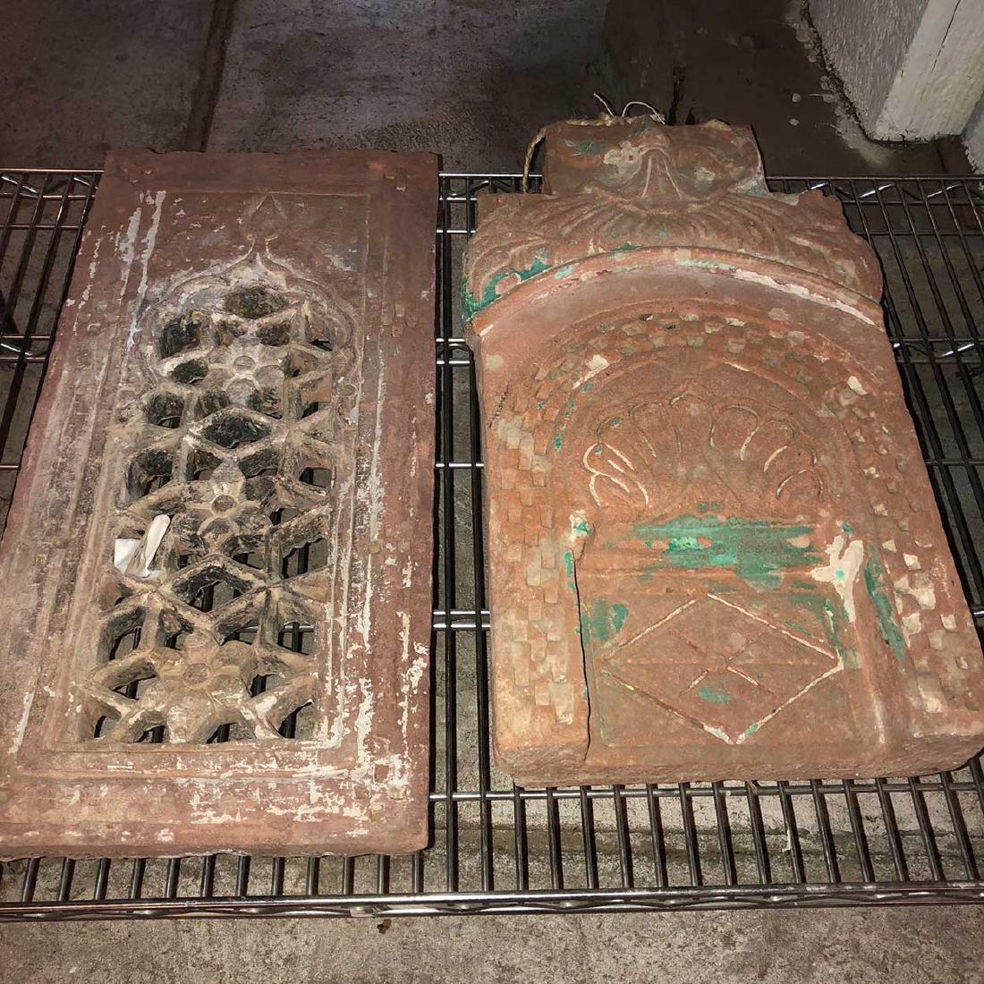 Indian Rajasthani Sandstone Window Screens and Niche (1 of 3)