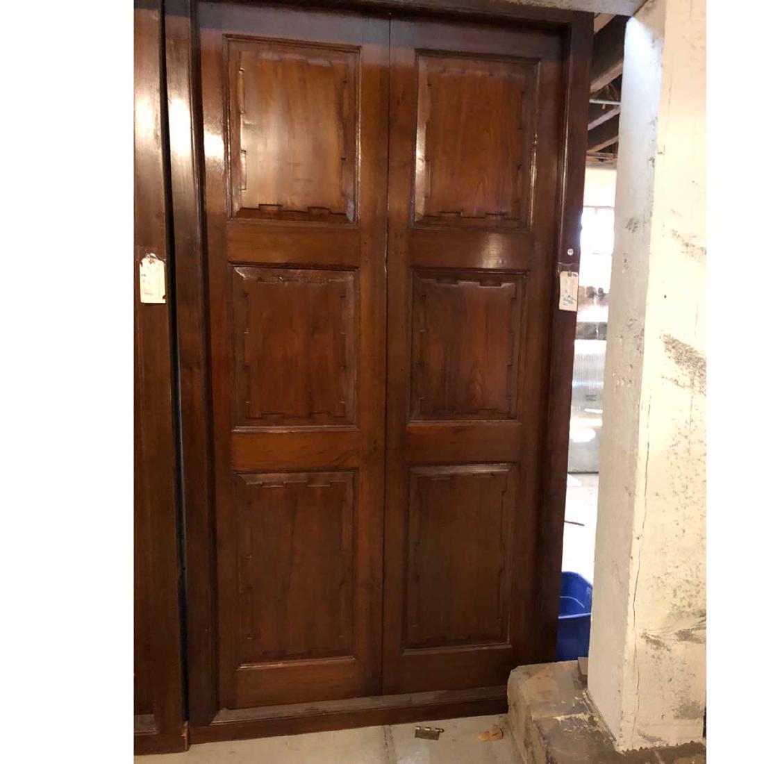 Large Anglo Indian Teak Double Door with Frame (1 of 1)