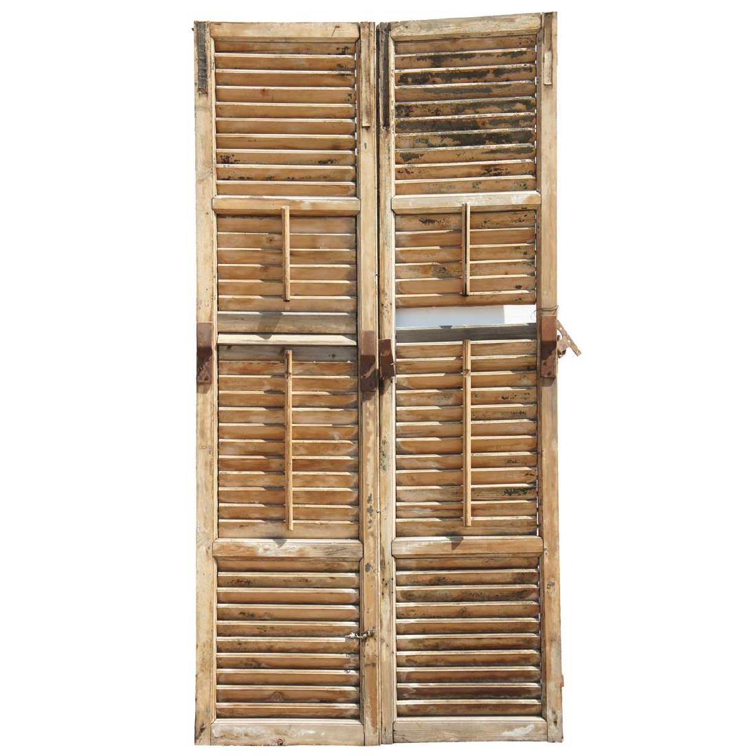 French Pine Double Door Shutters (1 of 3)