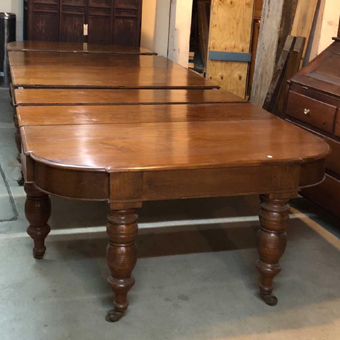 Large Anglo Indian Teak Extending Dining Table (1 of 3)
