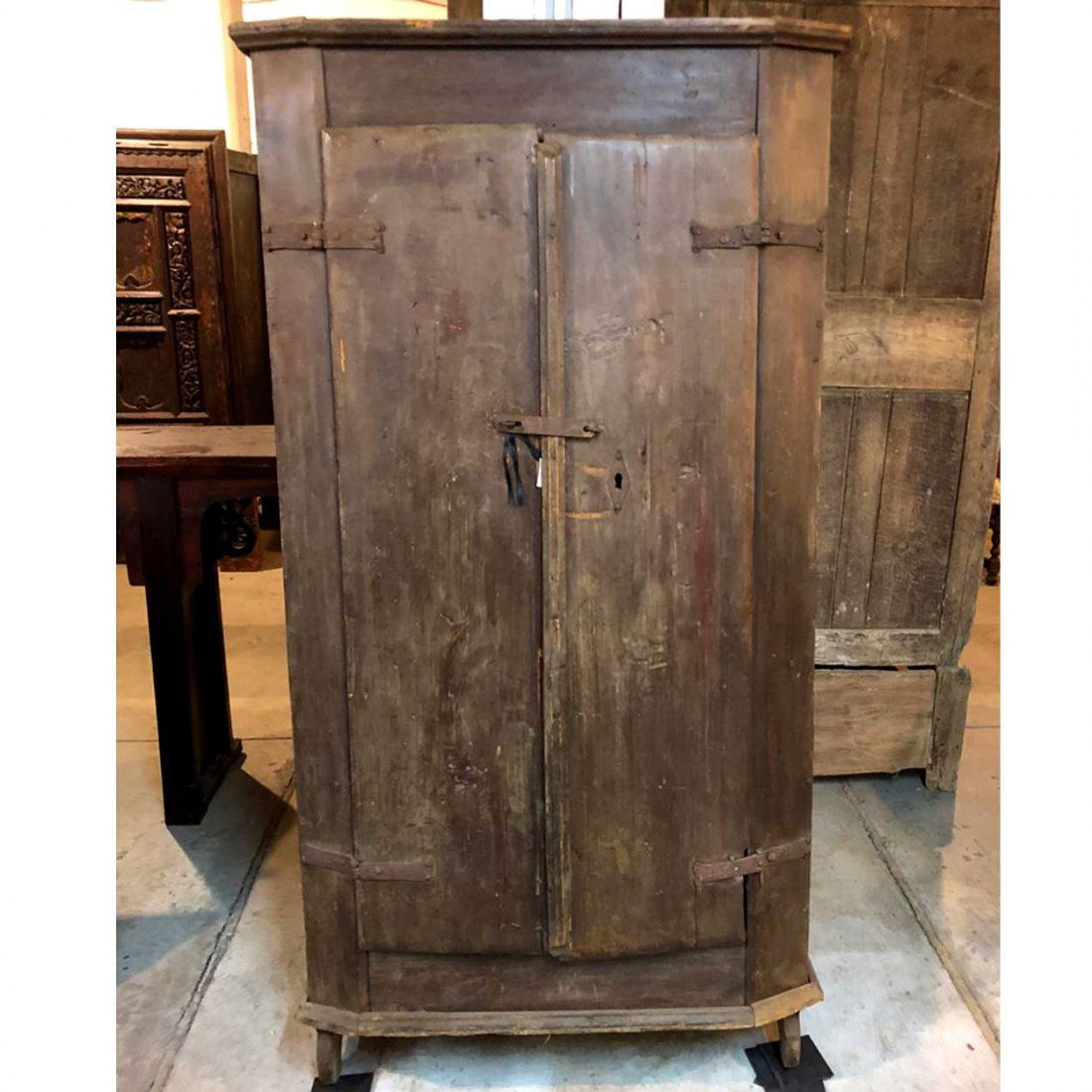 European Country Painted Pine Two-Door Side Cabinet (1 of 2)