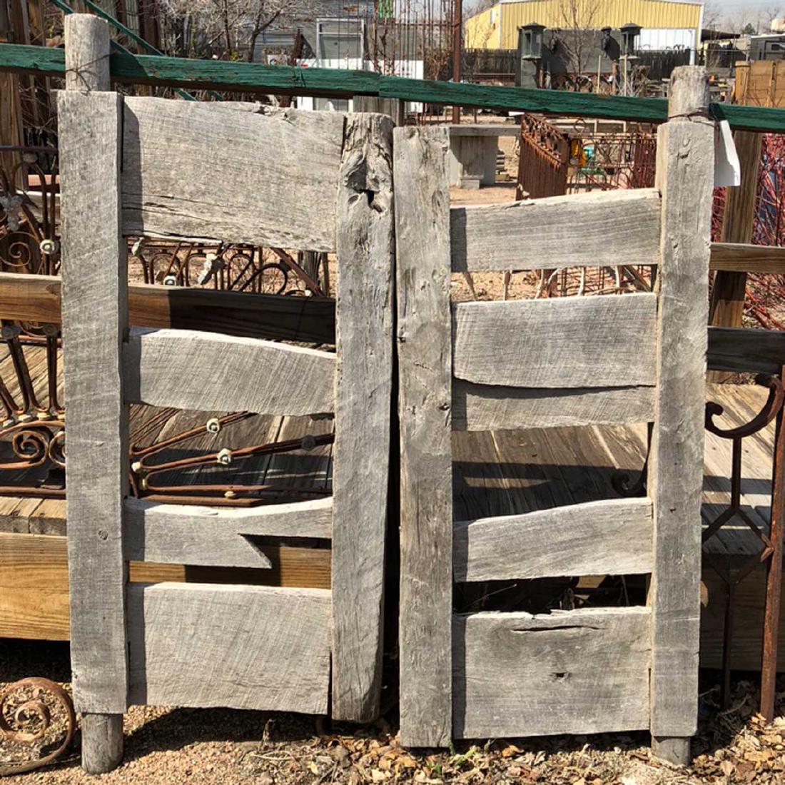 Pair of Rustic Mesquite Garden Gates (1 of 1)