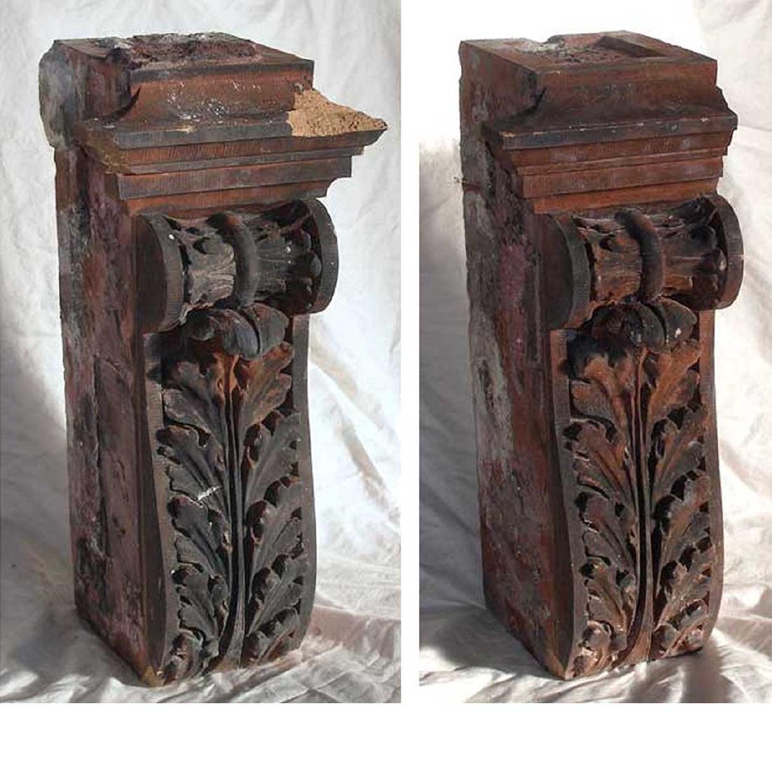 2 American Victorian Terracotta Brownstone Corbels (1 of 5)
