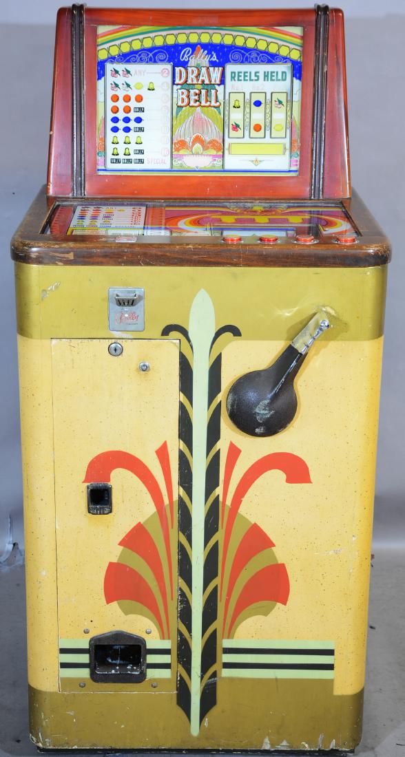 Bally Draw Bell 5¢ Console Slot Machine (1 of 2)