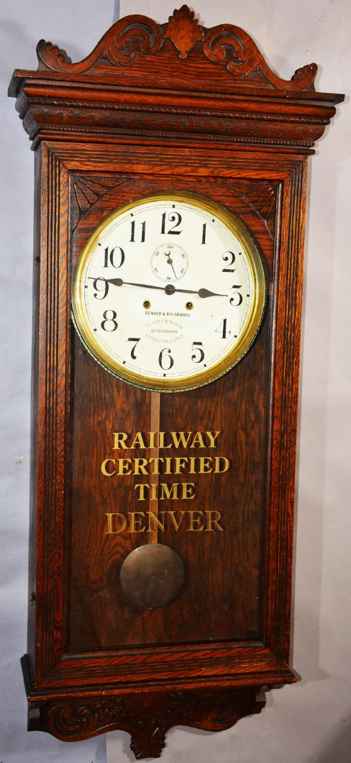 Sessions R.R. Regulator Oak Wall Clock (1 of 5)