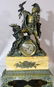 French C. 1840 Horiot a Paris Bronze Figural Clock
