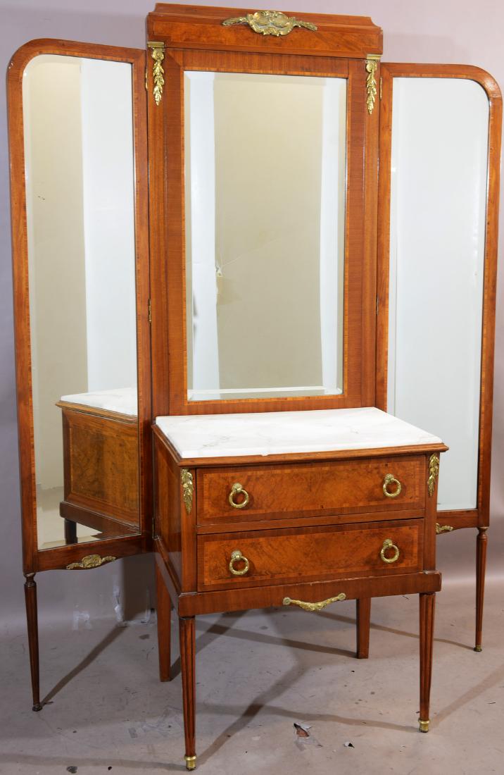 French Louis XVI Style Dressing Mirror (1 of 4)