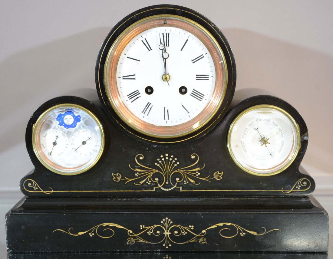 French Miniture Japy Freres Marble Clock (1 of 3)