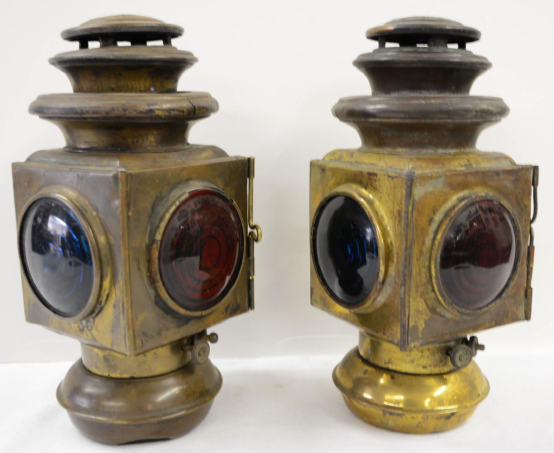 Pair of Ford Model 105 Brass Side  Lights (1 of 4)