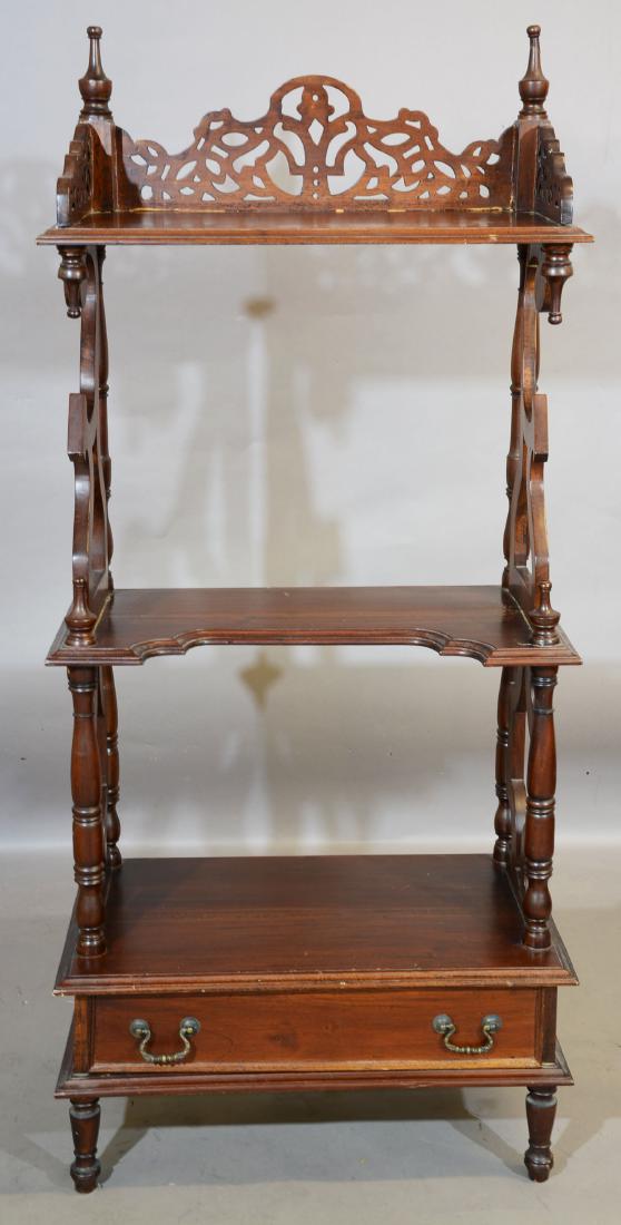 Vicotian Style Mahogany Three Tier Stand (1 of 1)