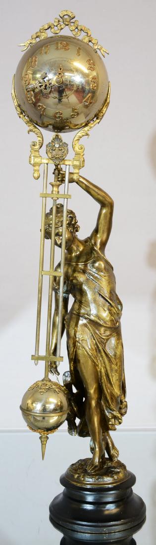 French Diana the Huntress Mystery Swing Call Clock (1 of 2)