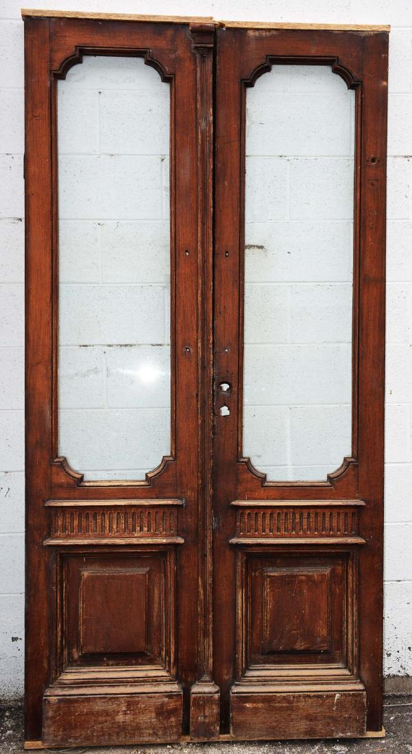 French Renaissance Style Walnut Double Door Set (1 of 1)