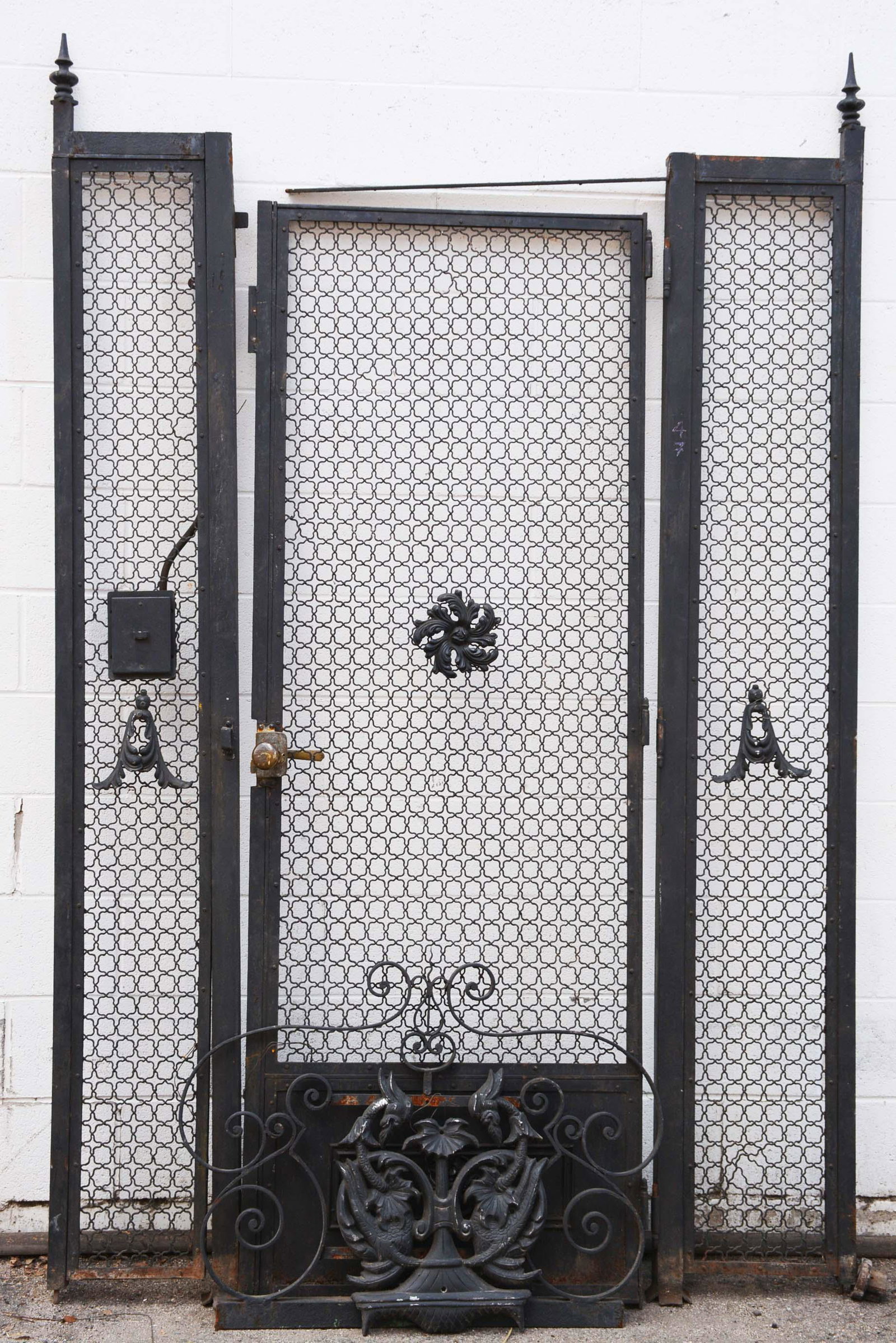 French Louis XVI style Iron Elevator Door (1 of 1)