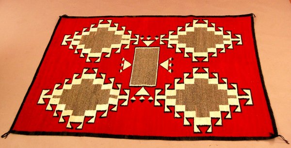 Vintage Navajo Rug Ganado Area
