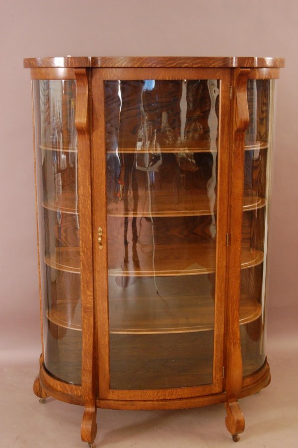 247 Curved Glass Oak China Original Shelves