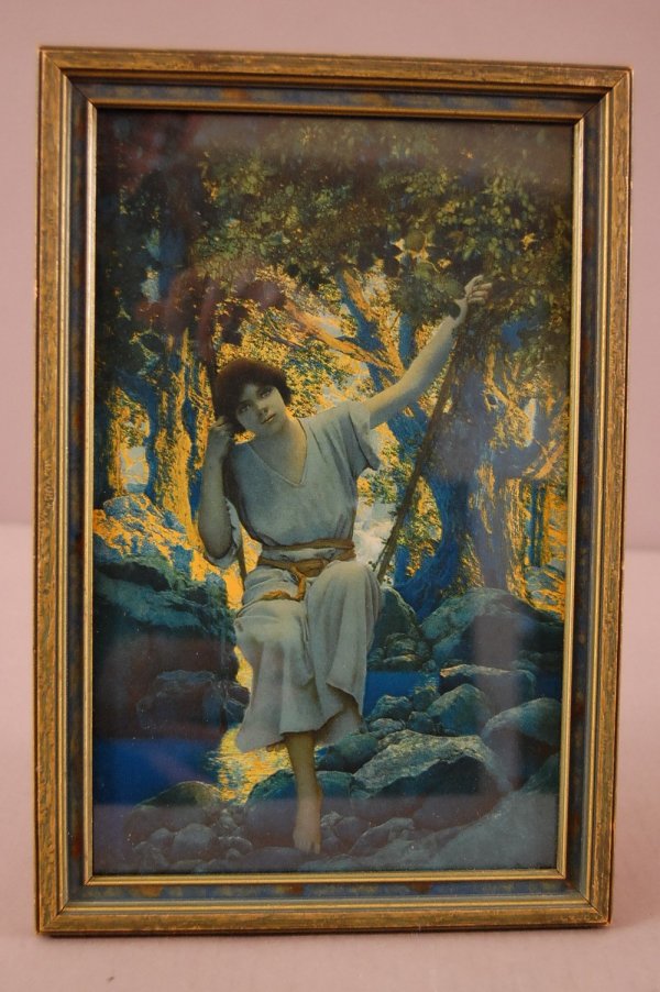 "DreamLight" Maxfield Parrish Print Edison Mazada Ed: "DreamLight" Maxfield Parrish Print Edison Mazada Edition Original Frame 6 1/2" x 10 1/2"
