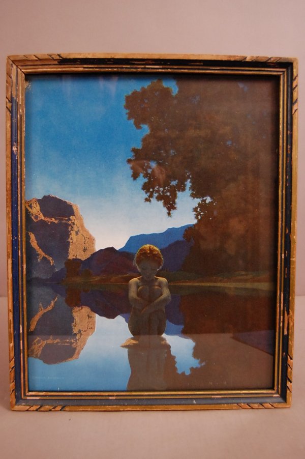 "Evening" Maxfield Parrish Artist Print Framed 12"w: "Evening" Maxfield Parrish Artist Print Framed 12"w x 15"t ca. 1922