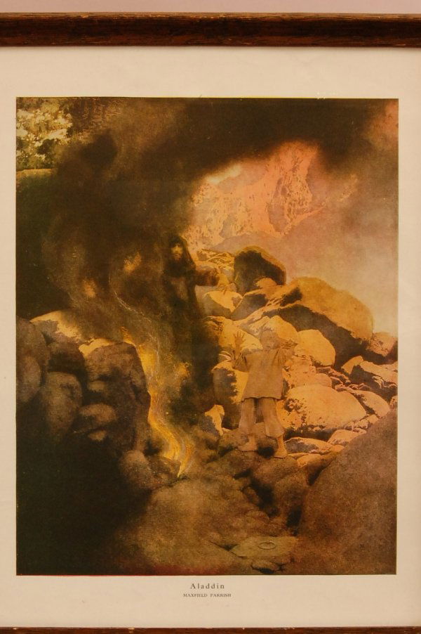 "Aladdin" Artist Proof, Maxfield Parrish. 15"t x 1: "Aladdin" Artist Proof, Maxfield Parrish. 15"t x 11 1/2"w ca. 1914