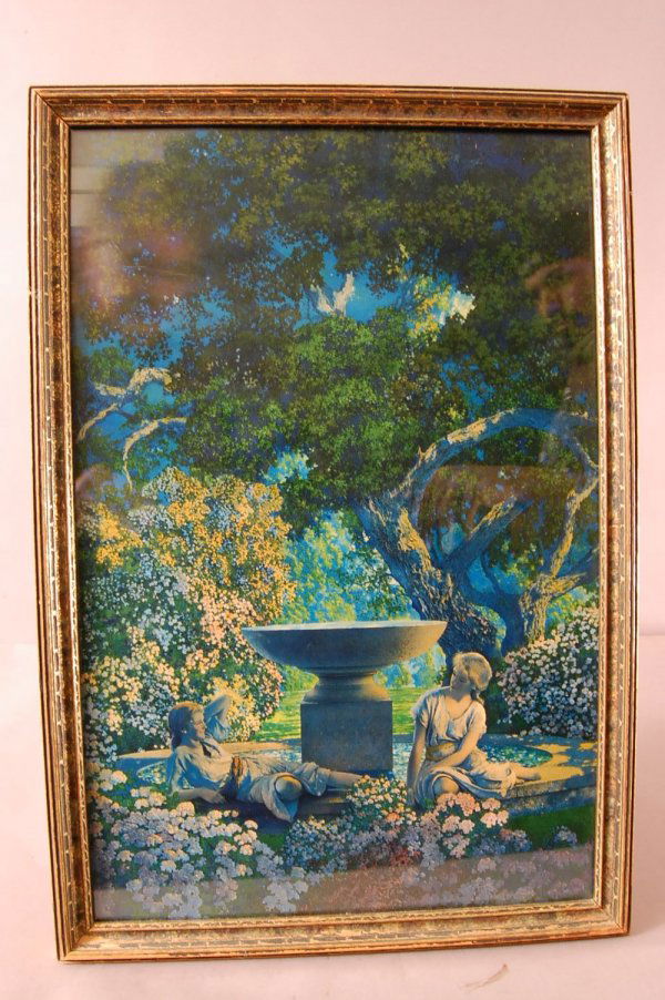 "Reveries" Maxfield Parrish Edison Mazada. 22"t: "Reveries" Maxfield Parrish Edison Mazada. 22"t x 15"w ca. 1927