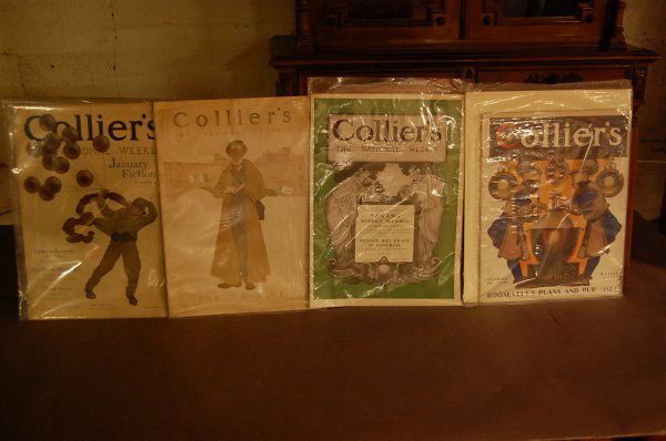 4 Colliers Maxfield Parrish Magazine covers ca. 1: 4 Colliers Maxfield Parrish Magazine covers ca. 19001920