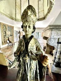 17th C French Statue  (Santo) lamp.