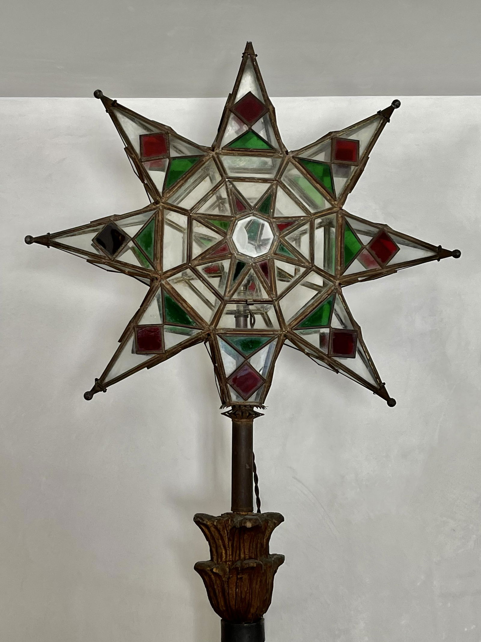Rare PAIR of  Spanish Star Lanterns (Torcheres) (1 of 4)