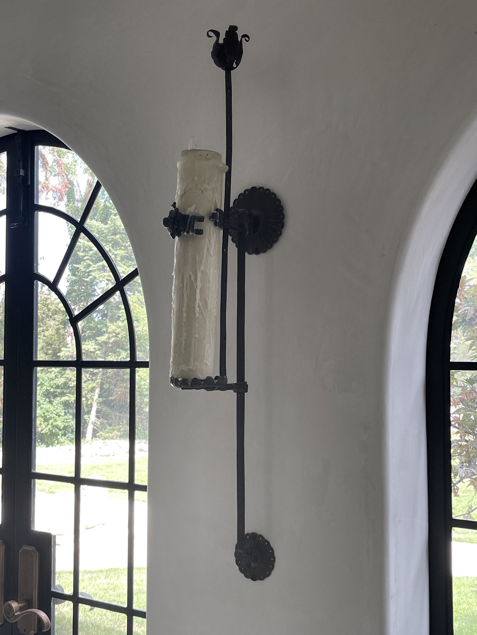 Hand Forged Iron Piece Converted Into Wall Sconce (1 of 1)