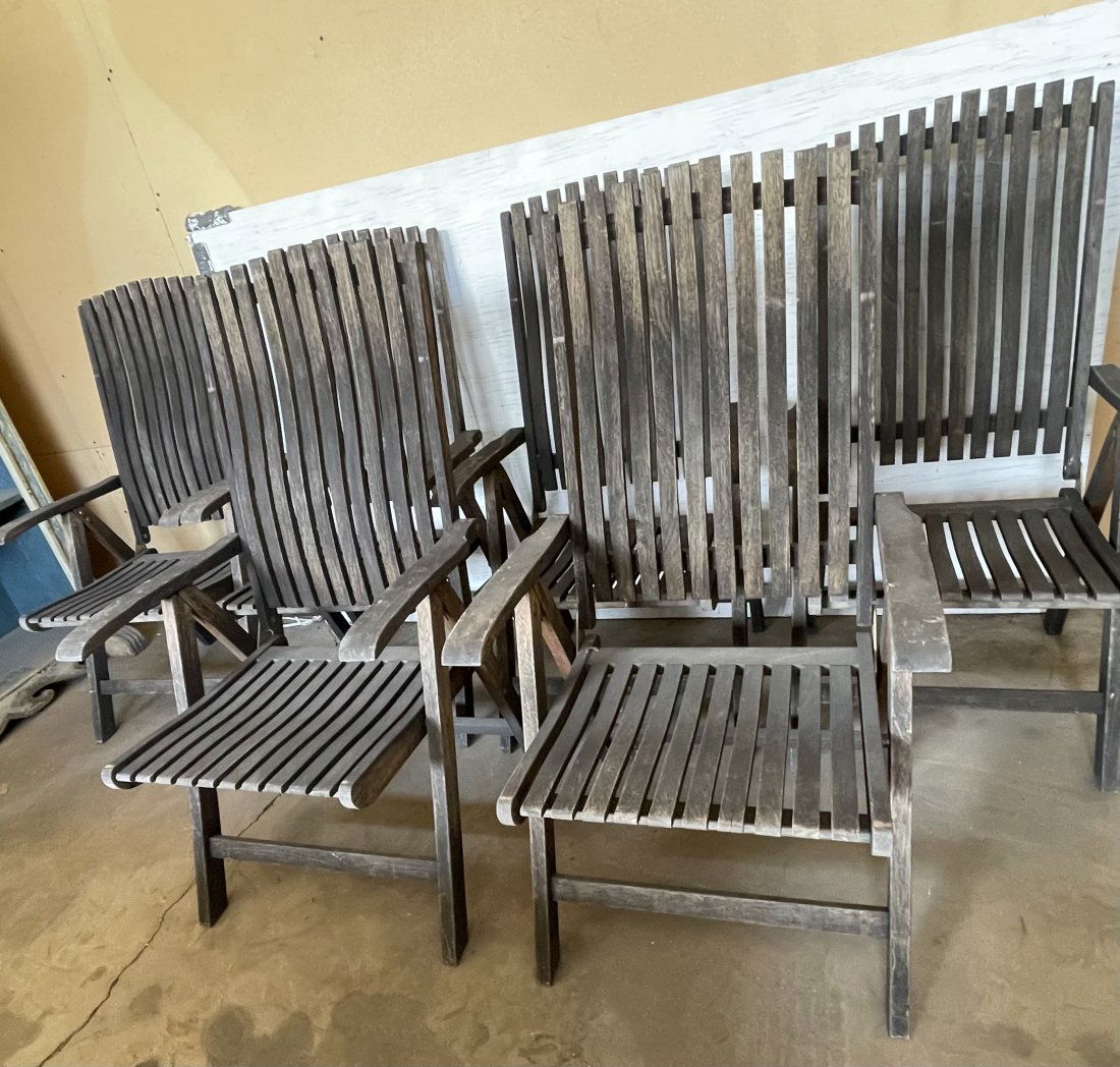 Set of Six Folding Lawn Chairs (1 of 1)
