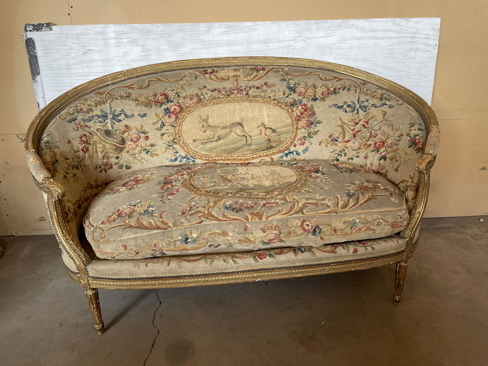 French Louis XVI Giltwood Sofa (1 of 7)