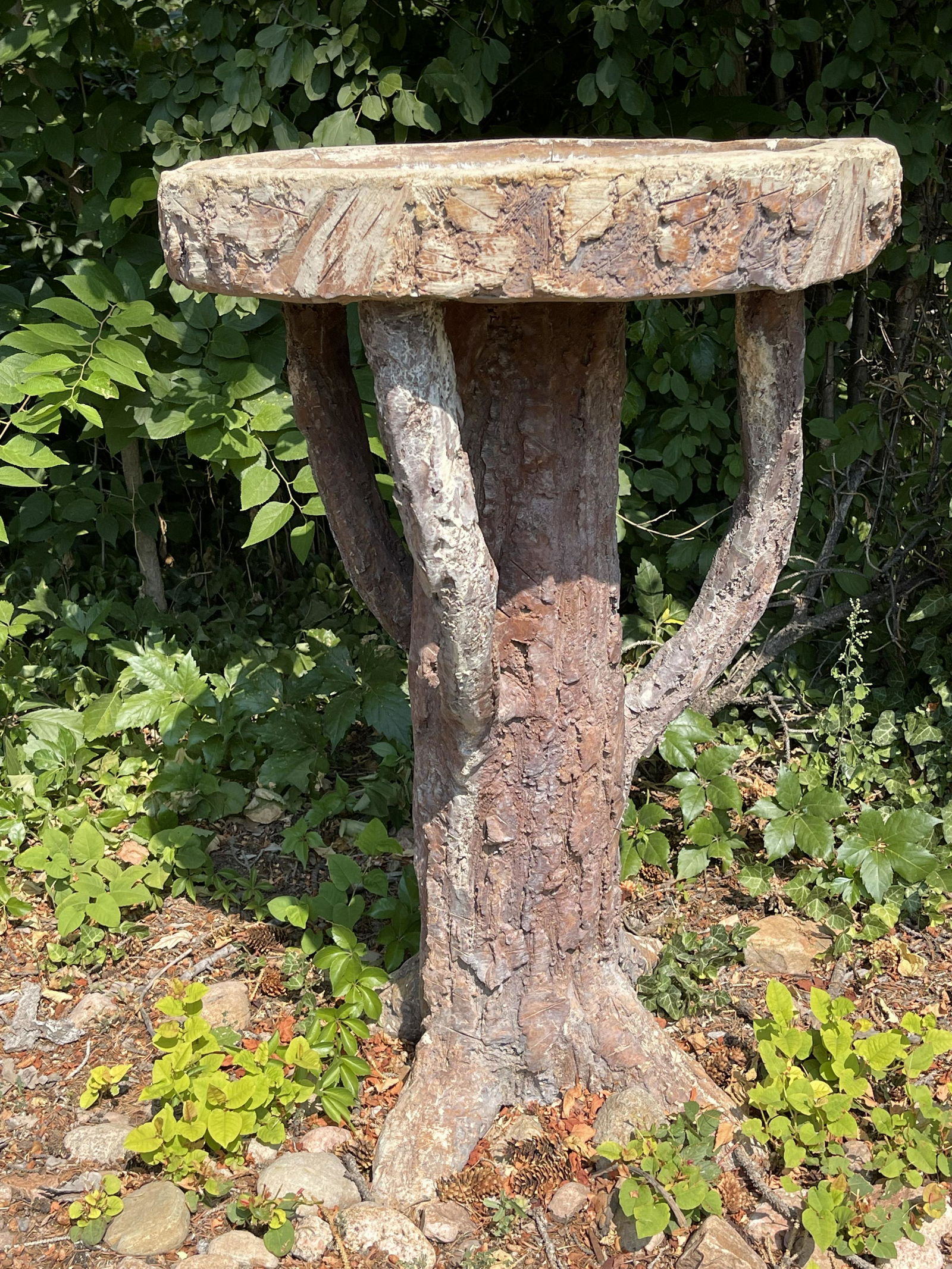 French Faux Bois (False Wood) Bird Feeder (1 of 1)