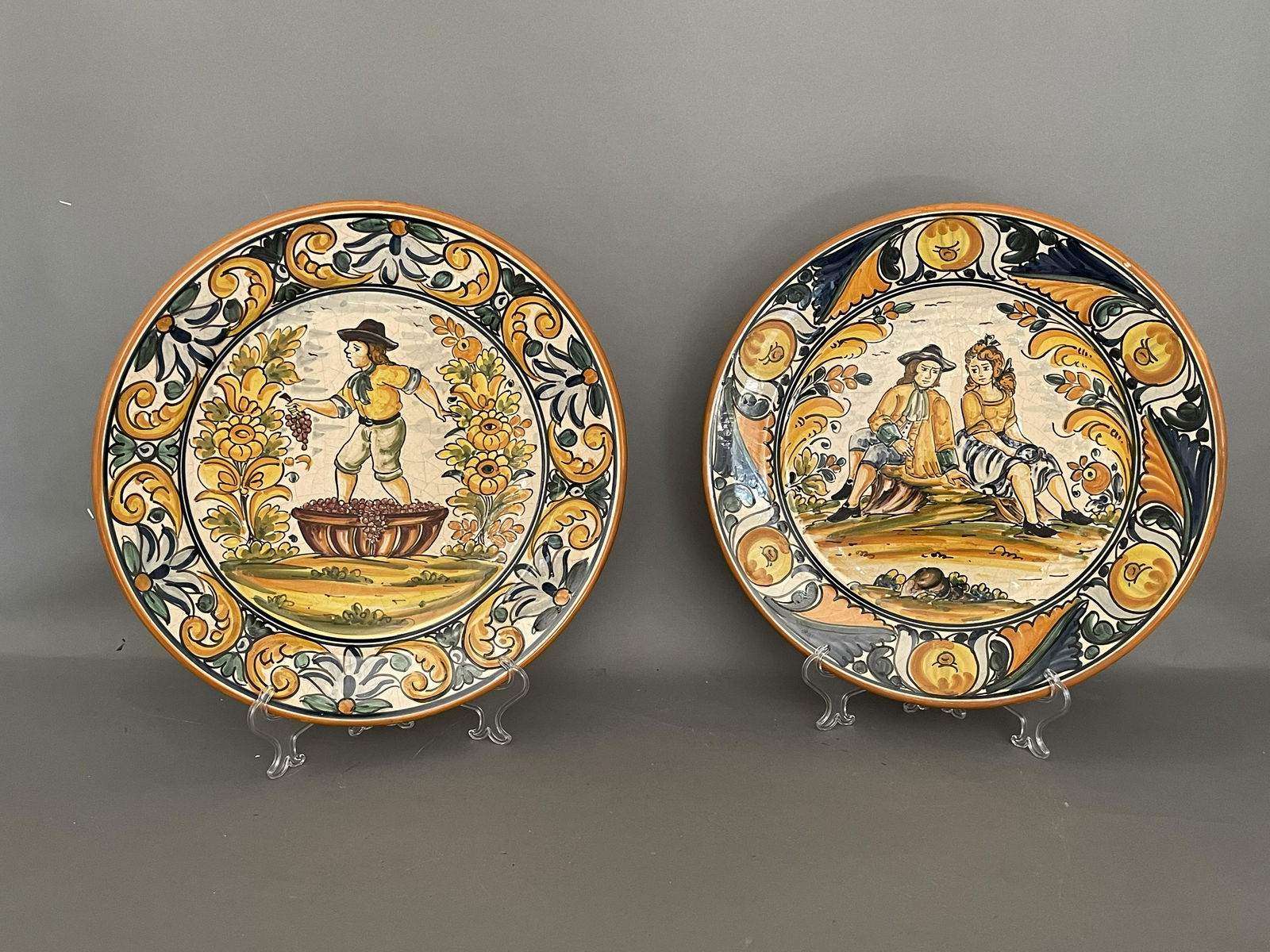 Two Polychrome Platters (1 of 3)