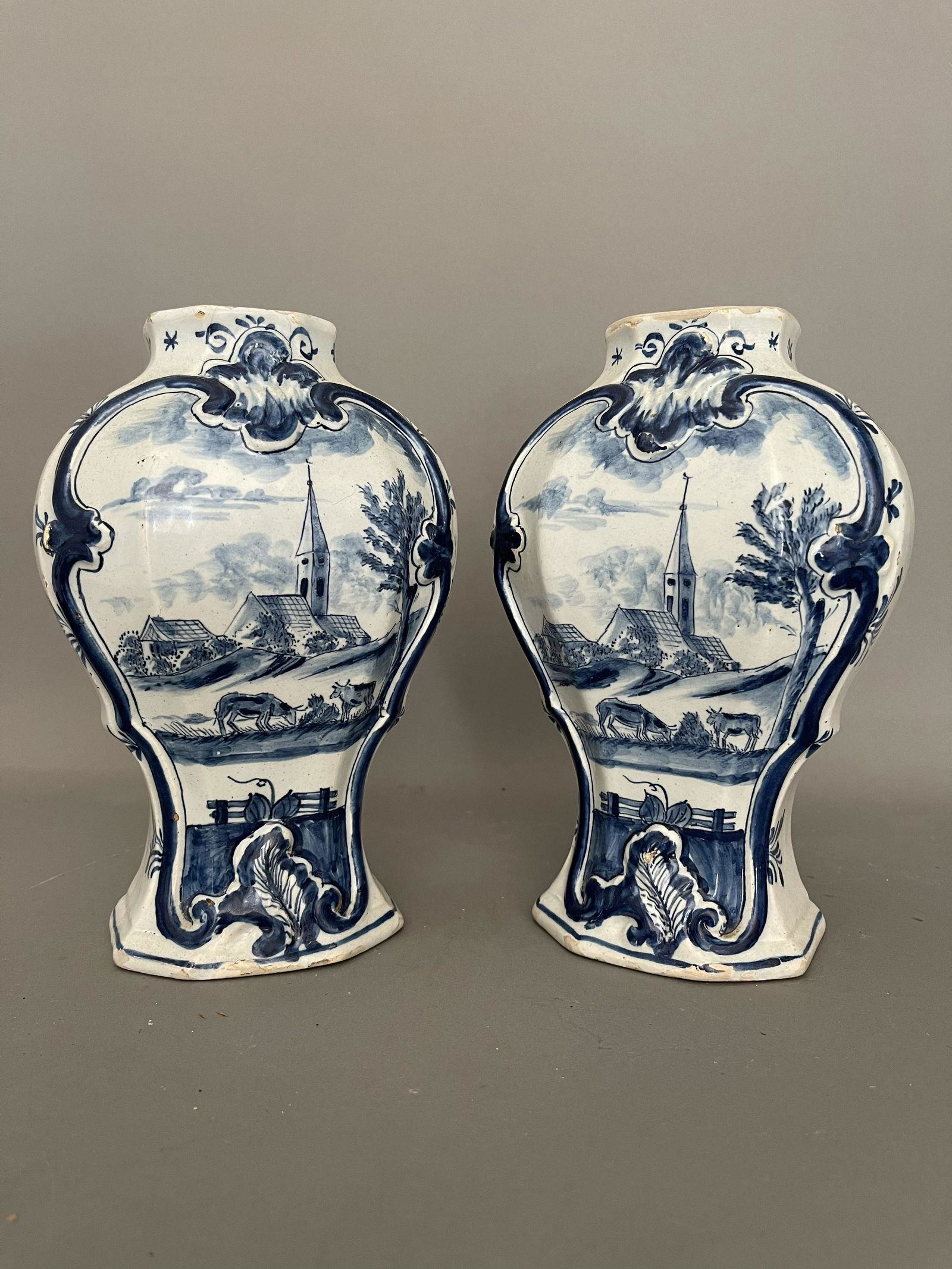 Pair of Delft Vases (1 of 10)
