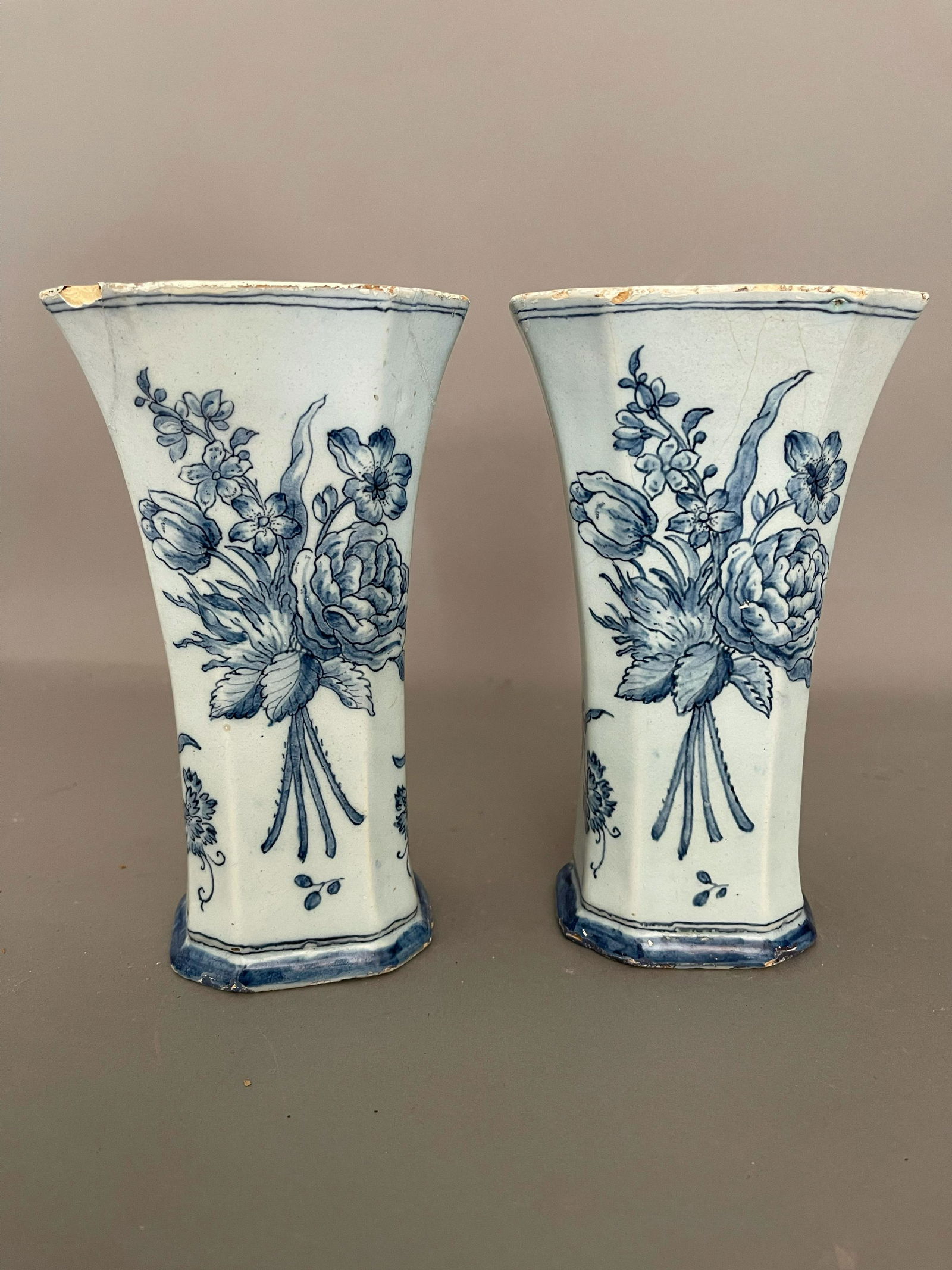 Pair of Dutch Fluted Vases (1 of 8)