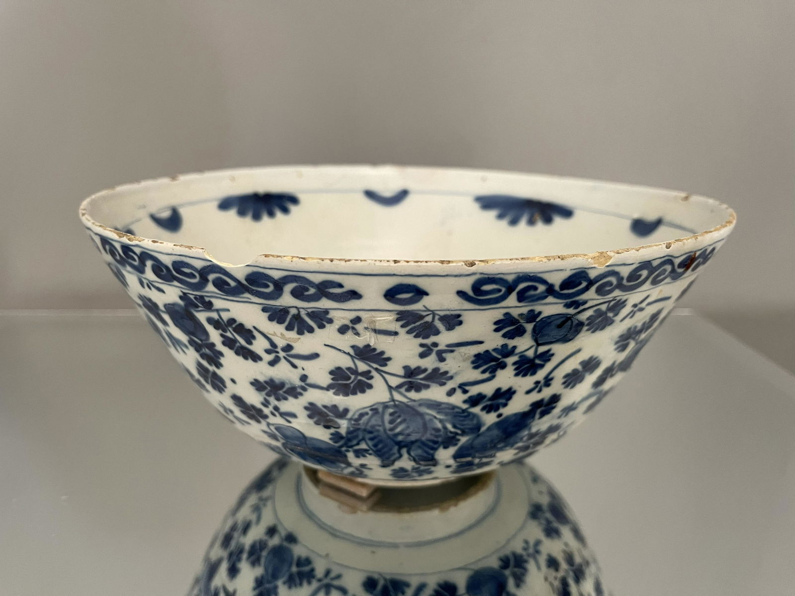Dutch Delft "Mille Fleurs" (Thousand Flowers) Bowl (1 of 2)
