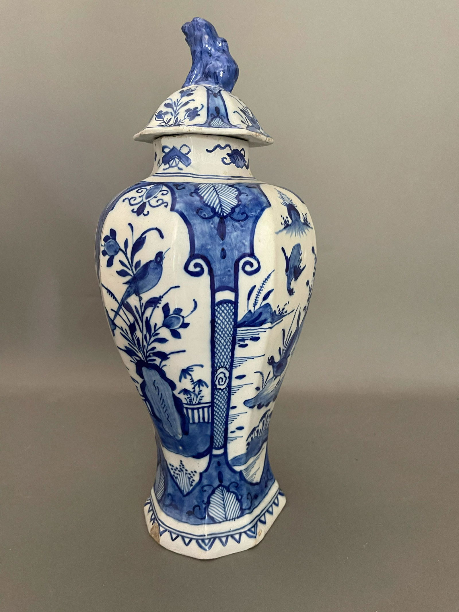 Dutch Delft Vase and Cover (1 of 5)