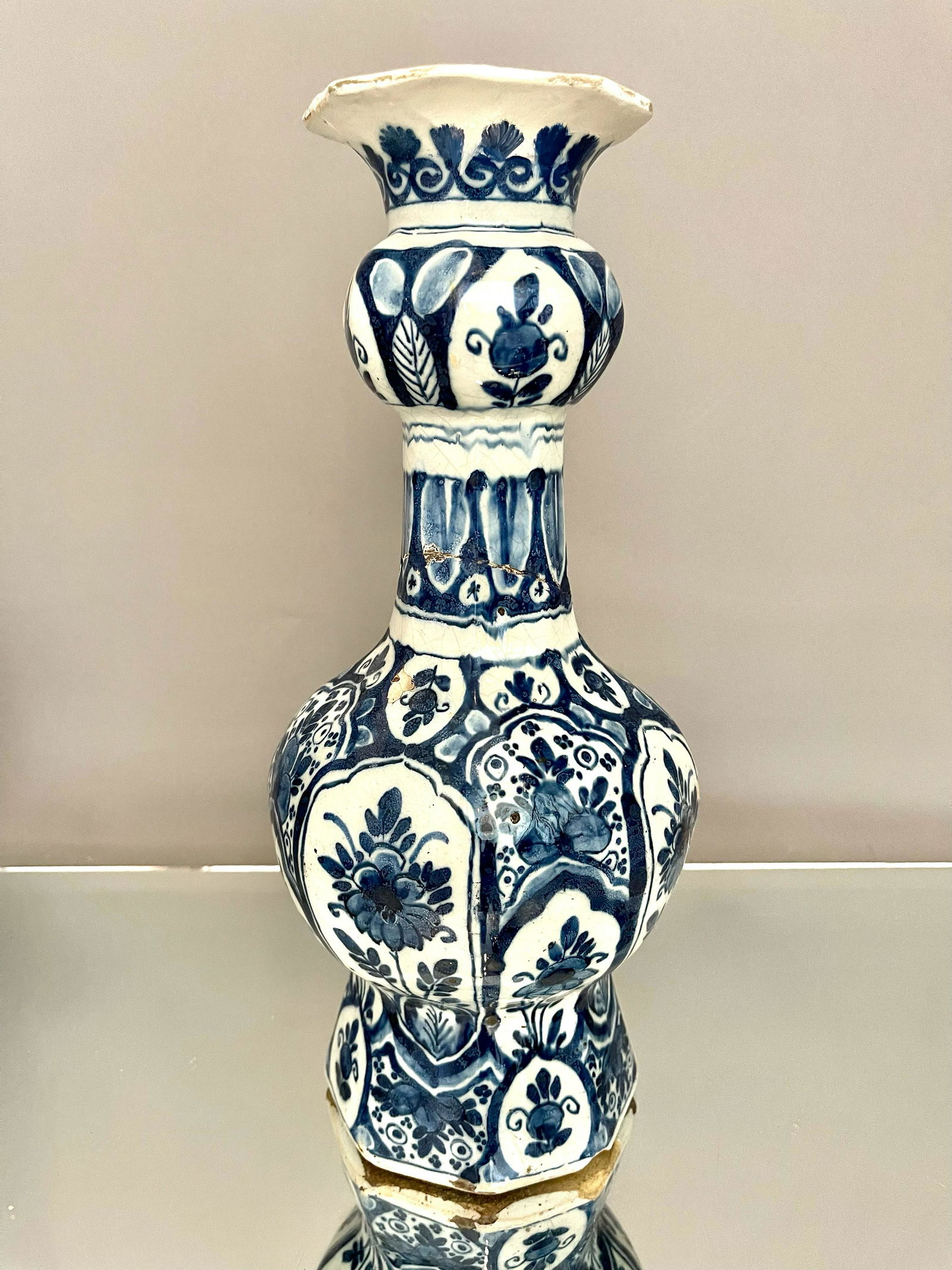 Dutch Delft Porcelain Bottle (1 of 3)