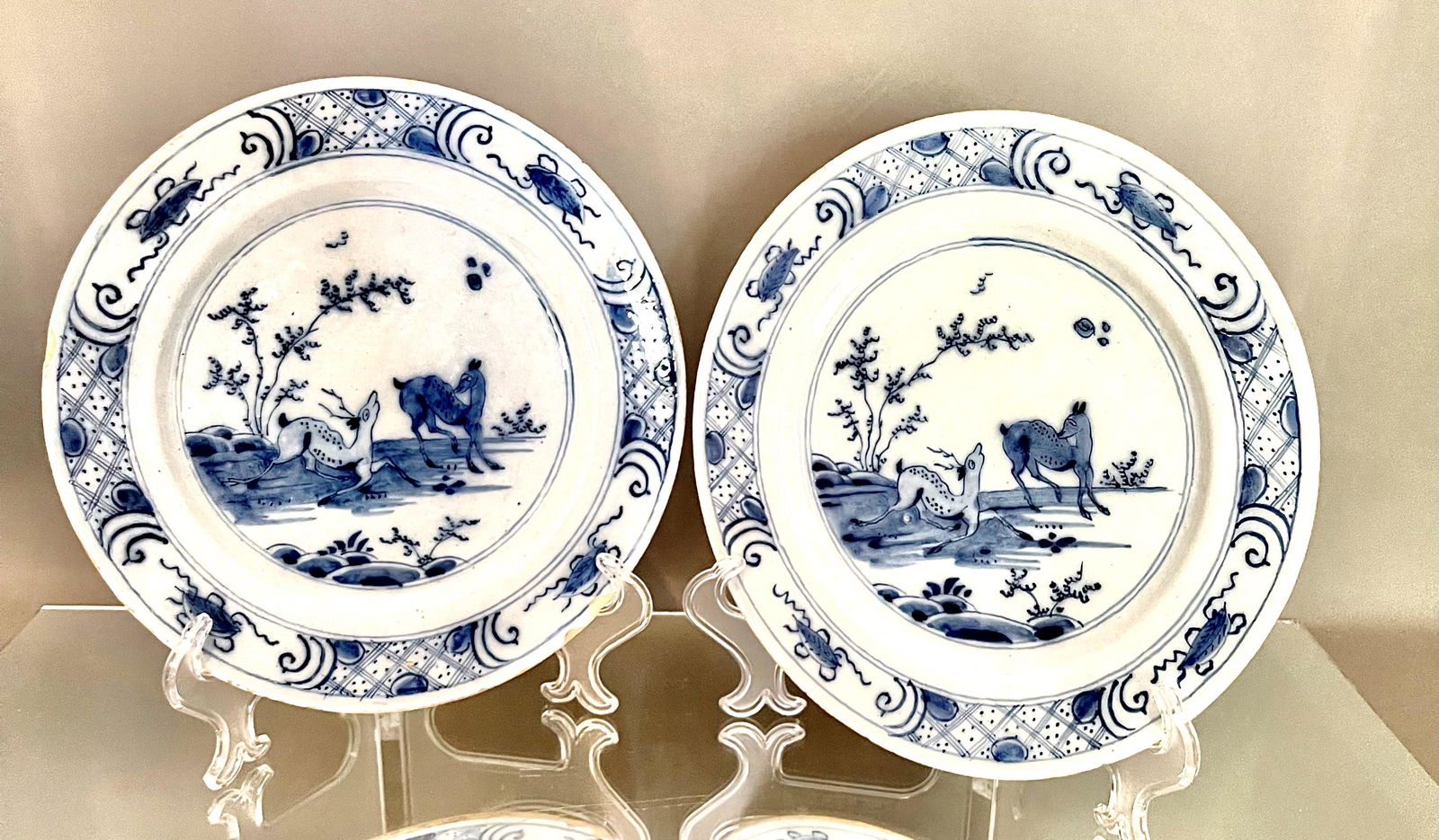 PAIR of Dutch Delft Plates (1 of 4)