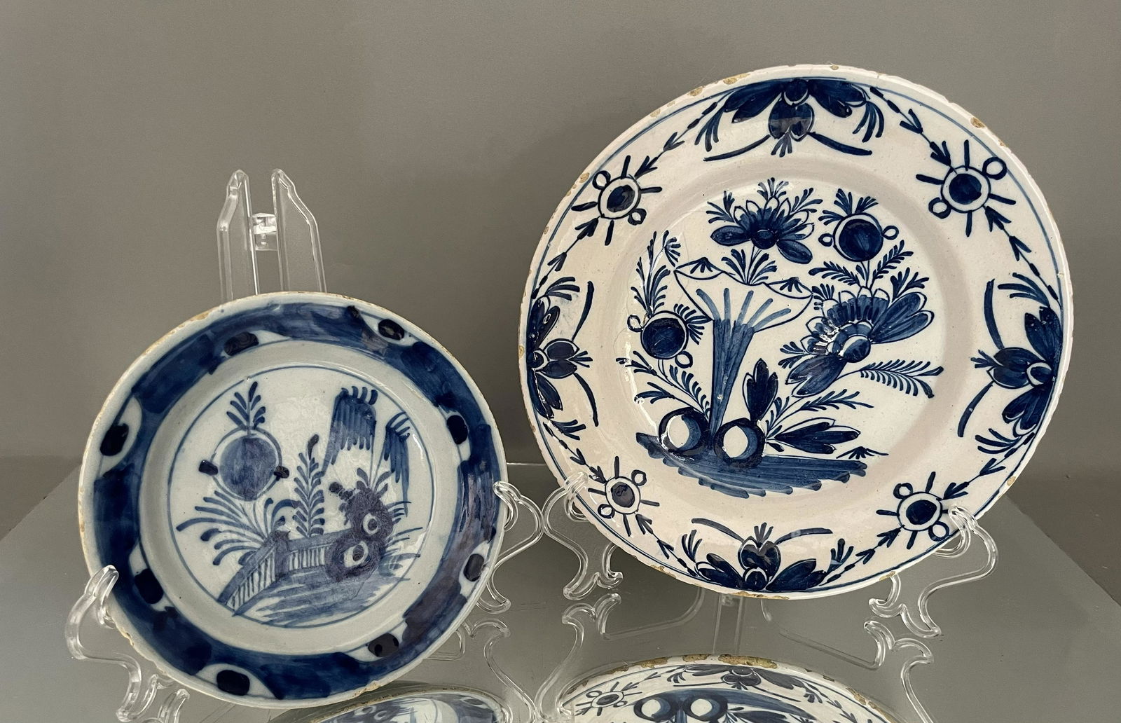 Two Blue & White Dutch Delft Deep Chargers (1 of 2)