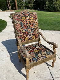 Exquisite Period Regence Carved Giltwood Chair