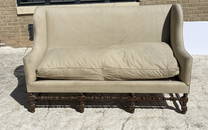 French Louis XIII Oak Sofa