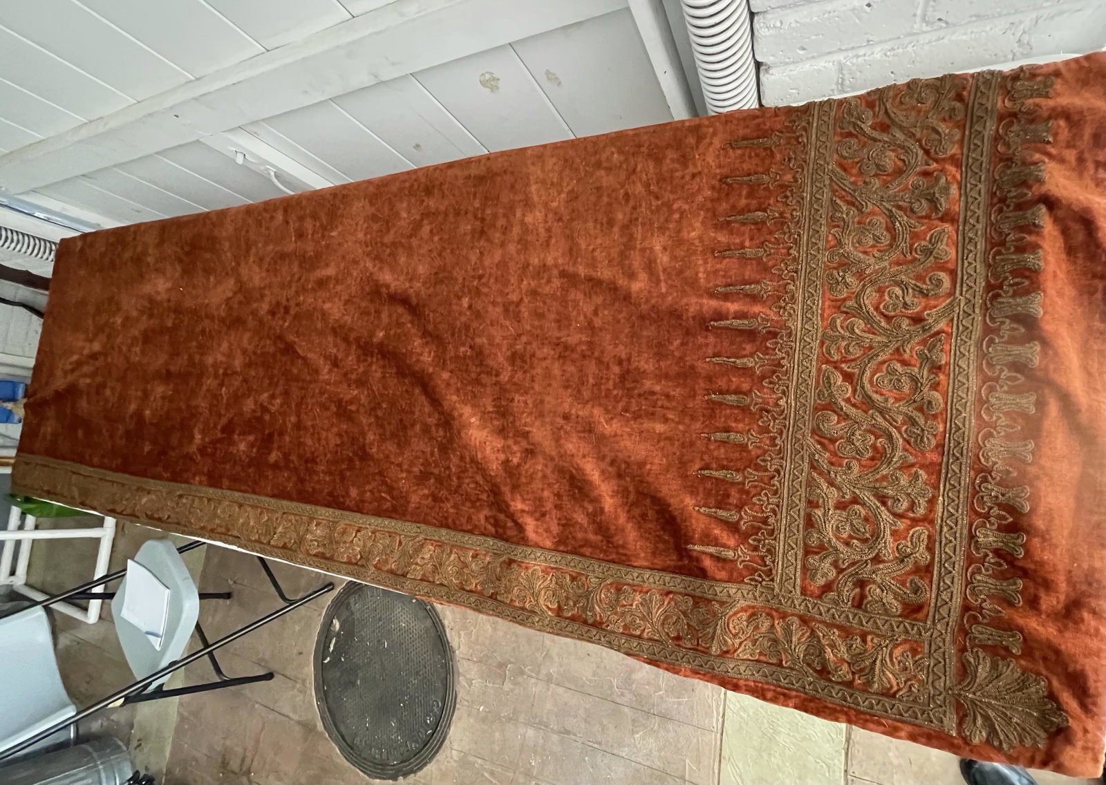 Large Velvet Curtain Panel (1 of 3)