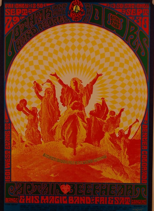 2 posters "The Doors" artist signed Schnepf, Howl: 2 posters "The Doors" artist signed Schnepf, Howling Wolf Artist Wes Wilson