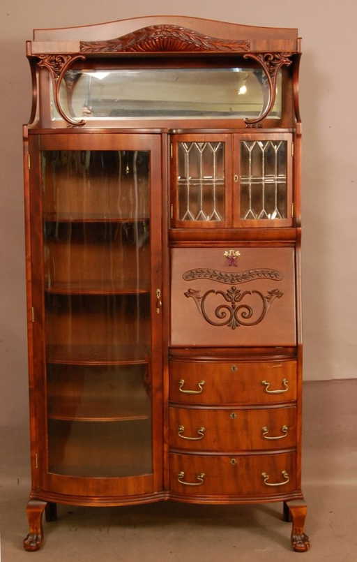 145: Turn Of The Century Side By Side Secretary Desk Wi - 145: Turn Of The Century Side By Side Secretary Desk Wi