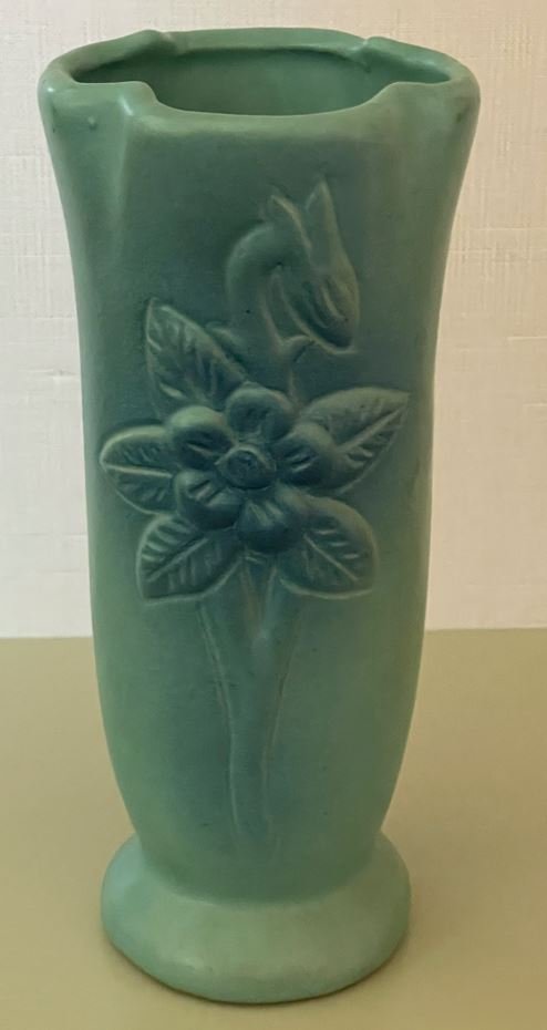 Van Briggle art pottery blue vase (1 of 2)