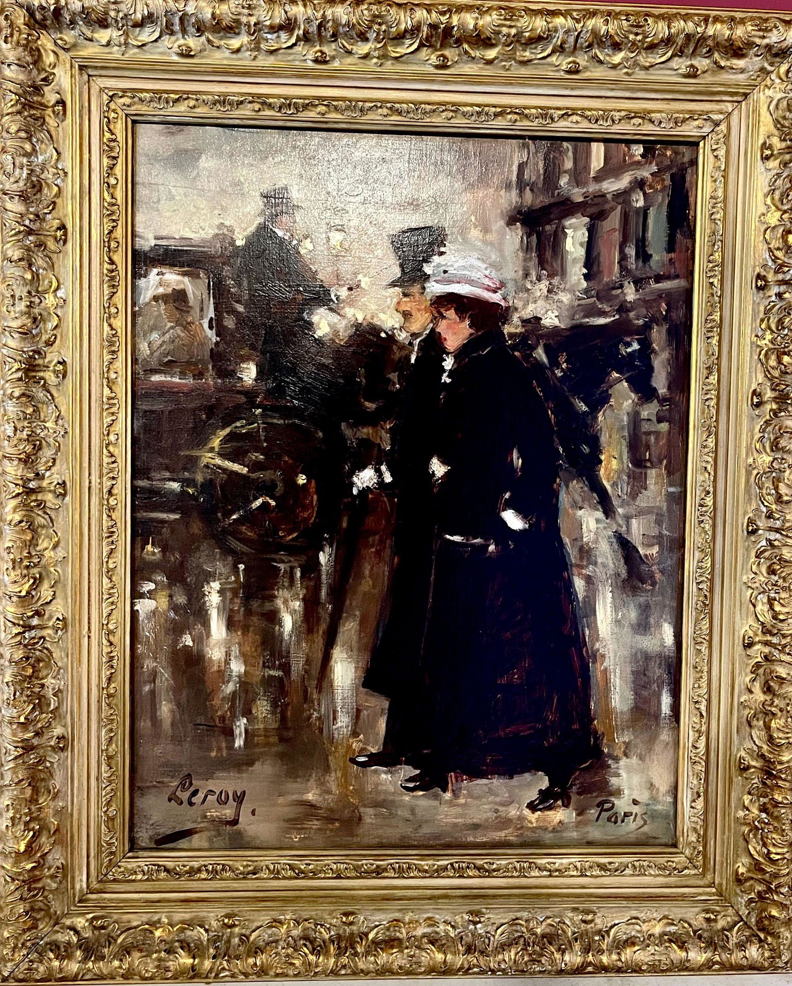 Bart Schouten Leroy (1941-2001) Paris Oil on Board (1 of 3)